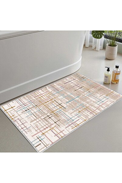 Monnhein Bath Mat, Soft Bathroom Rug, Non-Slip Dot Backing, Washable - 60X100