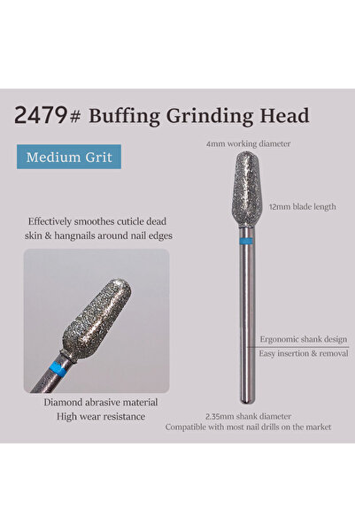 Choice1 blue PG-26XF Electric Diamond Sand Nail Files Drill Cuticle Polishing...