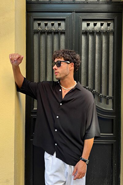 Flaw Wear Oversize Short Sleeve Shirt Black