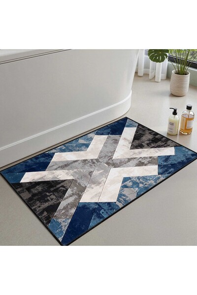 Monnhein Bath Mat, Soft Bathroom Rug, Non-Slip Dot Backing, Washable - 60X100