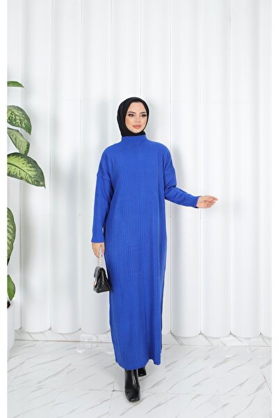 NİSUM MODA Corded Knitwear Dress