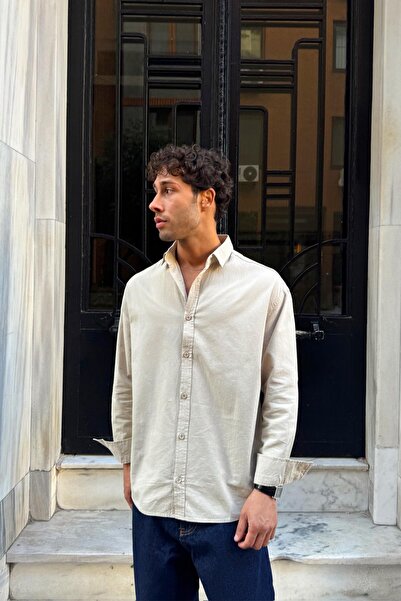 Flaw Wear Basic Regular Shirt Beige