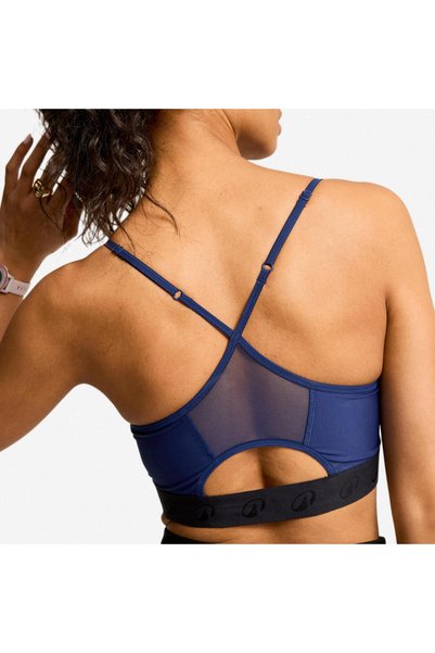 Decathlon Sutien sport negru cu bretele încrucișate - Susținere ușoară - Bleumarin