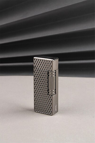 Silvio Monetti Kapaklı Kabartmalı Özel Tasarım Metal Gazlı Çakmak SM120T0005