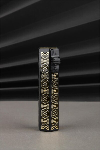 Silvio Monetti Özel Tasarım Pürmüz Jet Alevli Altıgen Gazlı Çakmak SM188PG0003