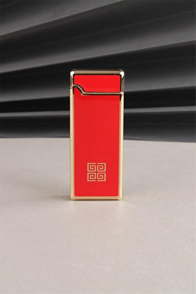 Silvio Monetti Gazlı Kırmızı Çakmak - Şık Tasarım Taşlı Çakmak SM175T0002