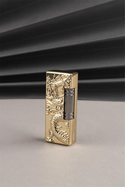 Silvio Monetti Kapaklı Kabartmalı Özel Tasarım Metal Gazlı Çakmak SM120T0003