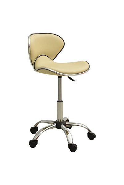 vidaxl Office Chair Cream Faux Leather
