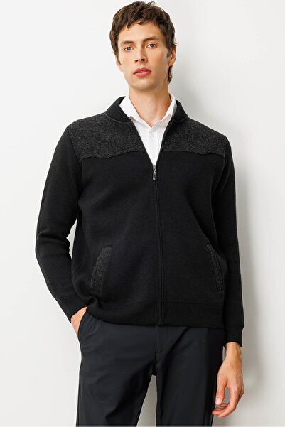 Desen Men's Judge Collar Felt Knitwear Wool Coat with Chest and Pocket 25Kdsn...