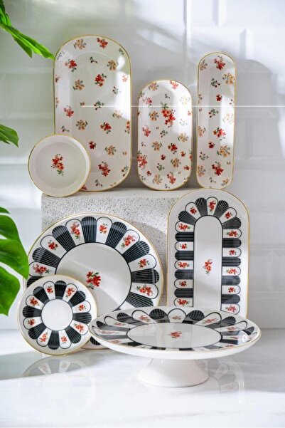Evimin Eşyası Tulip 12 Kişilik 53 Parça Kahvaltı Takımı