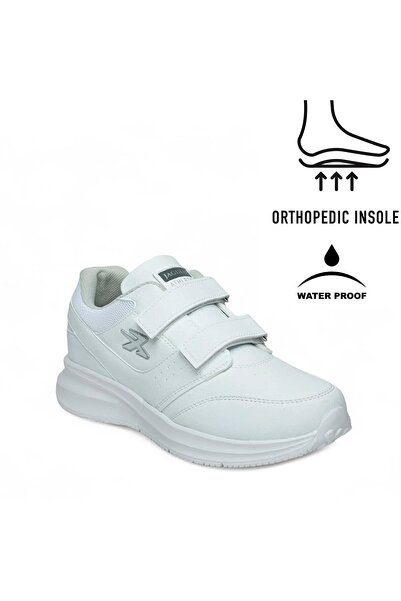 Etna Kadın Cilt Suni Deri Anatomik Taban Cırtlı Sneaker