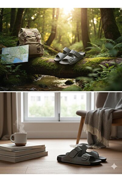 GEZER Naturela Comfort Adjustable Velcro Summer Comfortable Sole Faux Leather...