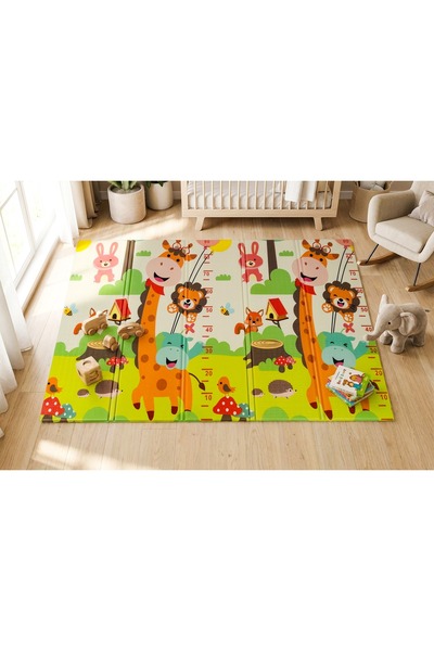 Happy Katlanabilir Çift Taraflı Premium Oyun Matı - Halısı 150x200cm