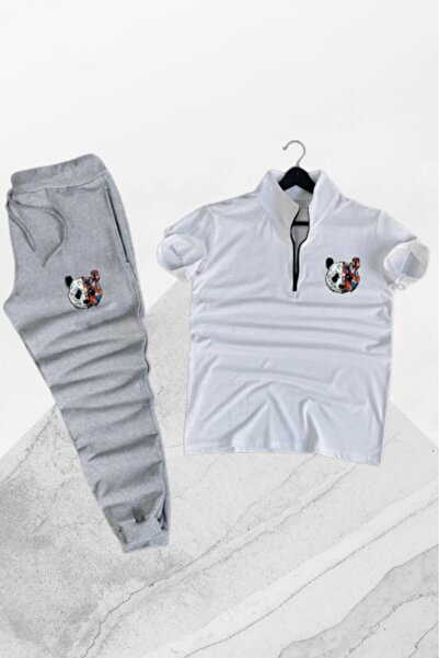 NO 601 Unisex Zippered T-Shirt Bottom Set