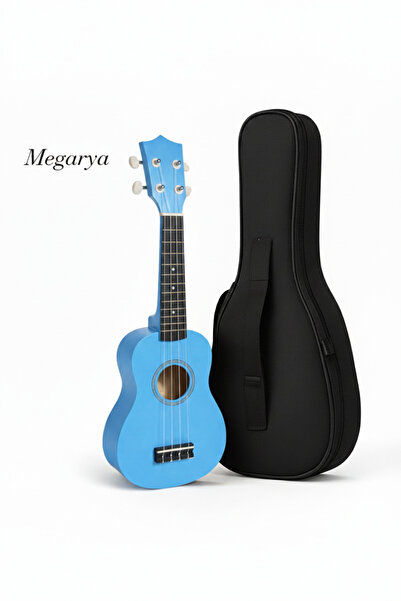 MegArya 21 Inch Concert Ukulele Blue| Beginner Kids Hawaii Acoustic Uke with ...