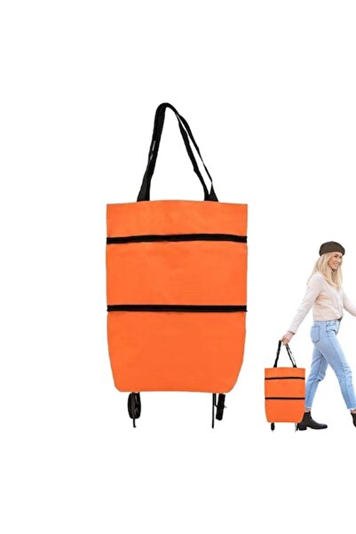 Optim Solution Foldable Shopping Bag 2 in 1 with Wheels