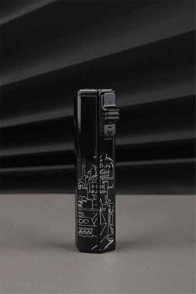 Silvio Monetti Pürmüz Jet Alevli Altıgen Gazlı Çakmak SM188PE0002