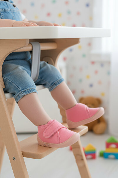 WALKWAY 058989 B شبشب أطفال بفيلكرو وردي اللون