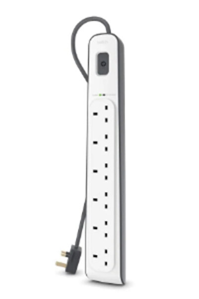 Belkin Surge Protector Power Strip with 6 Outlets - Second Edition - Without ...
