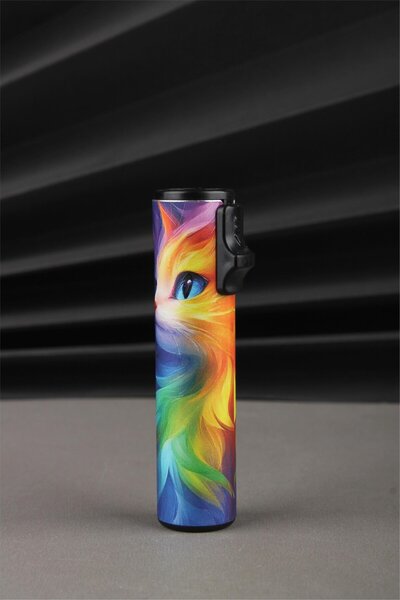 Silvio Monetti Kedi Desenli Gazlı Çakmak SM179PF0002