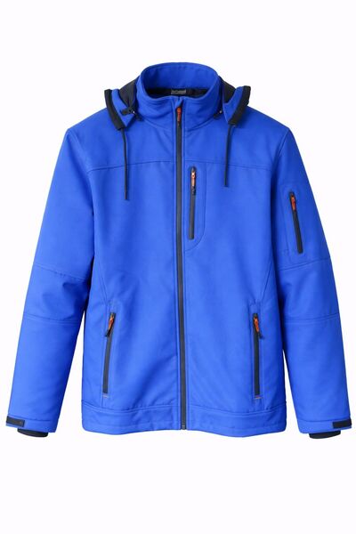 Longberg Softshell Hooded Water and Windproof Coat S Cobalt Blue