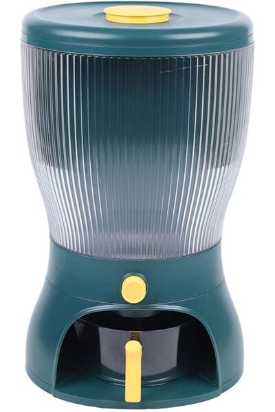 Arabest Rotating Cereal & Dry Food Dispenser Tabletop 4 Grid Grain Dispenser ...