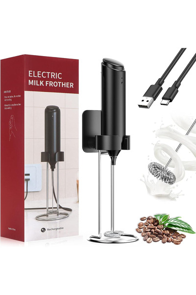 Generic Electric Milk Frother，Coffee Mixer，Handheld Drink Stirrer，Whisk Foam ...