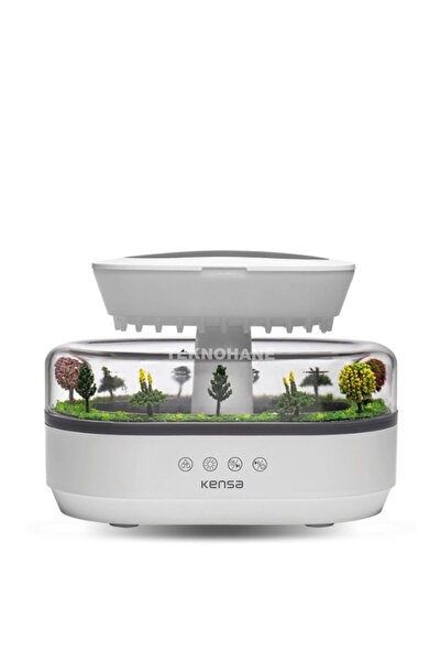 TEKNOHANE Yağmur Damlacıklı Hava Nemlendirici RGB Işıklı Rahatlatıcı Ses Efektli