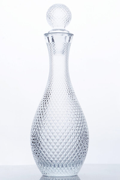 coşkunlaravm KESME CAM KAPAKLI SÜRAHİ&ŞERBETLİK&KRAFT-900 cc