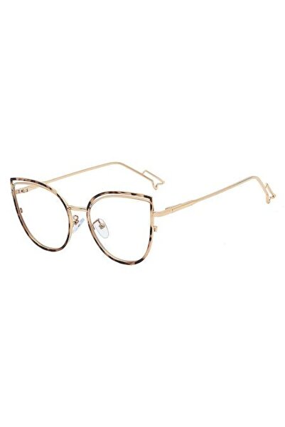 Optim Solution Ochelari de soare cu imprimeu cu leopard și fluture pentru femei