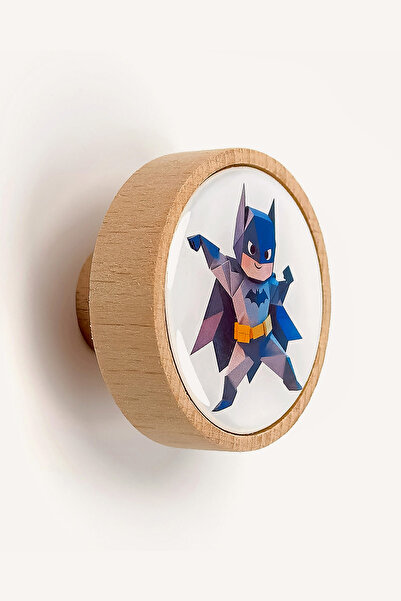 Kulpingo Batman Origami Tarzı Ahşap Çocuk Odası Kulpu