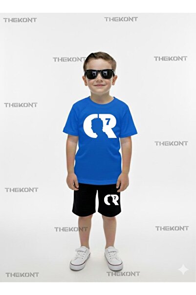 THEKONT C-R-7 Печатни шорти, тениска и долнище, лятно детско комплектче