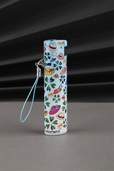 Silvio Monetti Işıklı Mavi Pürmüz Alevli Gazlı Çakmak SM184PB0001