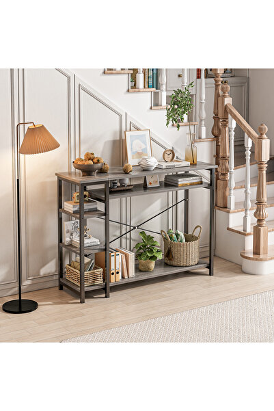 Sheinhome Extra-long console table, entryway table with storage layer, and en...