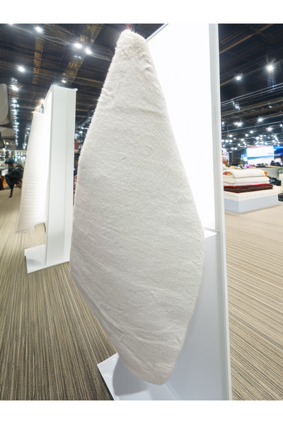 turgut Class Tavşan Tüyü Halı Beyaz Yıkanabilir Ezilmez Tüy Kaymaz Taban Bany...