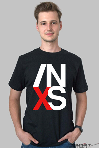 GILDAN Ανδρικό T-Shirt Inxs με το Εμβληματικό Λογότυπο της δεκαετίας του '80