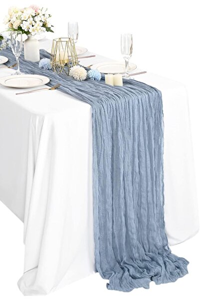 Generics Cheesecloth Table Runner, 10Ft x 35" Rustic Gauze Boho Wedding Table...
