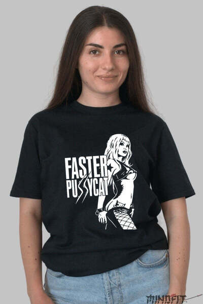 GILDAN Women's Faster Pussycat Glam Sleaze Icon T-Shirt
