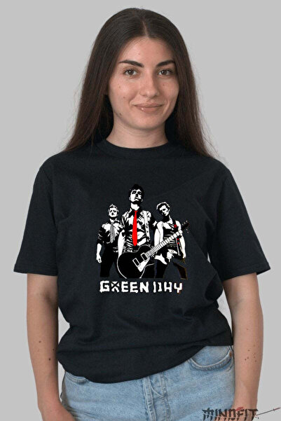 GILDAN Tricou Green Day Rebel Punk Portrait Dama