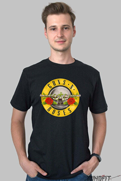GILDAN Tricou Guns N Roses Emblema Legendara Rock Barbat
