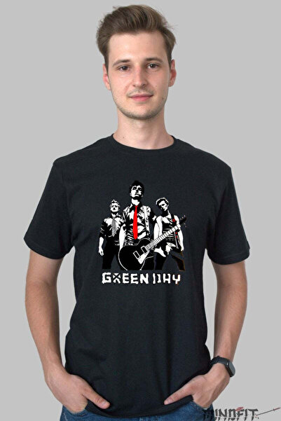 GILDAN Tricou Green Day Rebel Punk Portrait Barbat