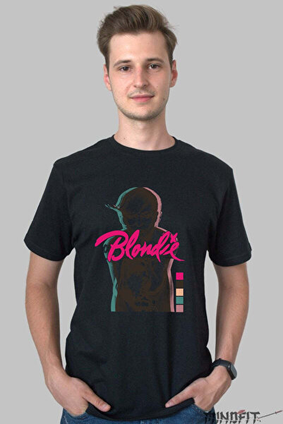 GILDAN Tricou Rock Blondie Abstract Neon Barbat
