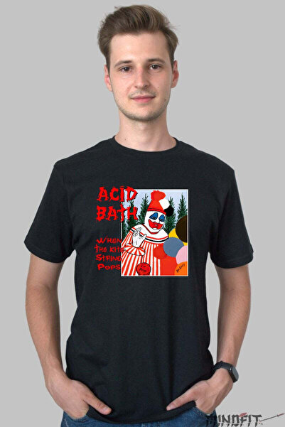 GILDAN Acid Bath When The Kite String Pops Clown Art Men's T-Shirt