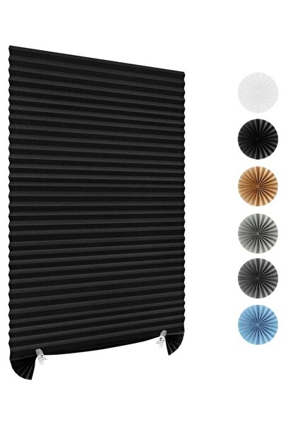 Arabest Cordless Blackout Temporary Window Blinds Light Filtering Pleated Fab...