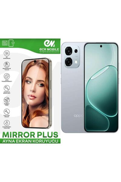 Ecr Mobile Oppo A6 Pro ile Uyumlu Ayna (Mirror) 9H Kırılmaz Nano Ekran Koruyu...