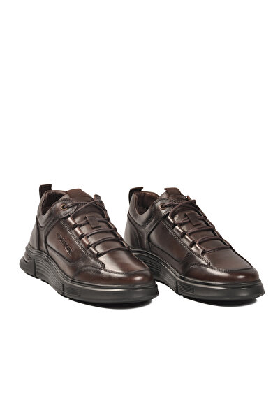 Voyager M445 Genuine Leather Brown Men's Casual Shoes