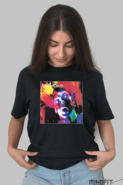 GILDAN Tricou Rock Alice In Chains Facelift Album Cover Dama