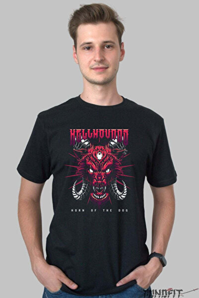 GILDAN Tricou Hellhounds Horn Of The Dog Barbat