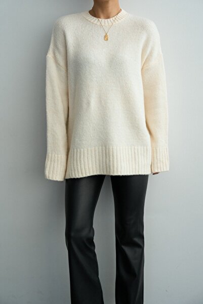 Nil's BUTİK Crew Neck Basic Casual Sweater