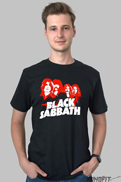 GILDAN Black Sabbath Πορτρέτο Vintage Θρυλικό Ανδρικό Μπλουζάκι
